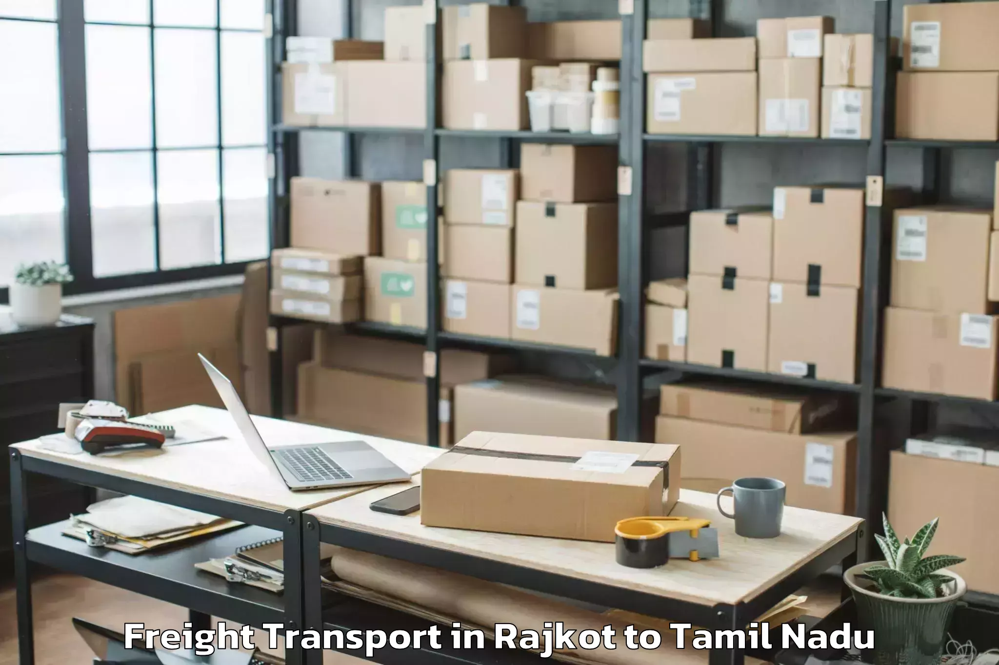 Leading Rajkot to Udumalaipettai Freight Transport Provider